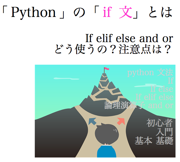 python if if文 else elif and or サンプル コード０