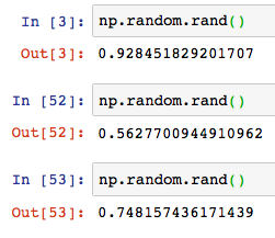 Python numpy np random rand randint 2