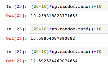 Python numpy np random rand randint 7